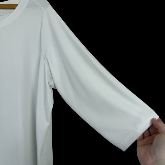 Susan Graver Modern Essentials Womens Liquid Knit Tunic Top Size 2XLP Minimalist - Picture 2 of 6